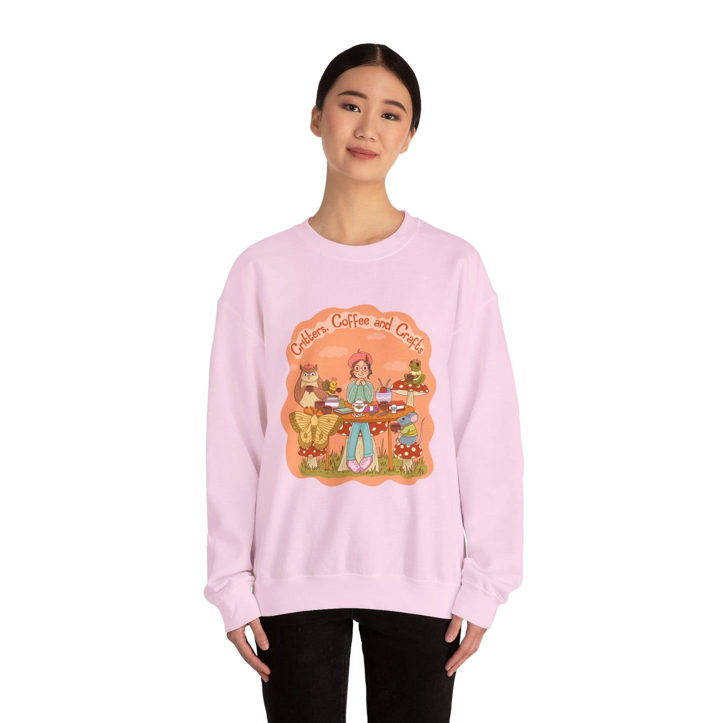 Cozy Critters, Coffee and Crafts Sweatshirt