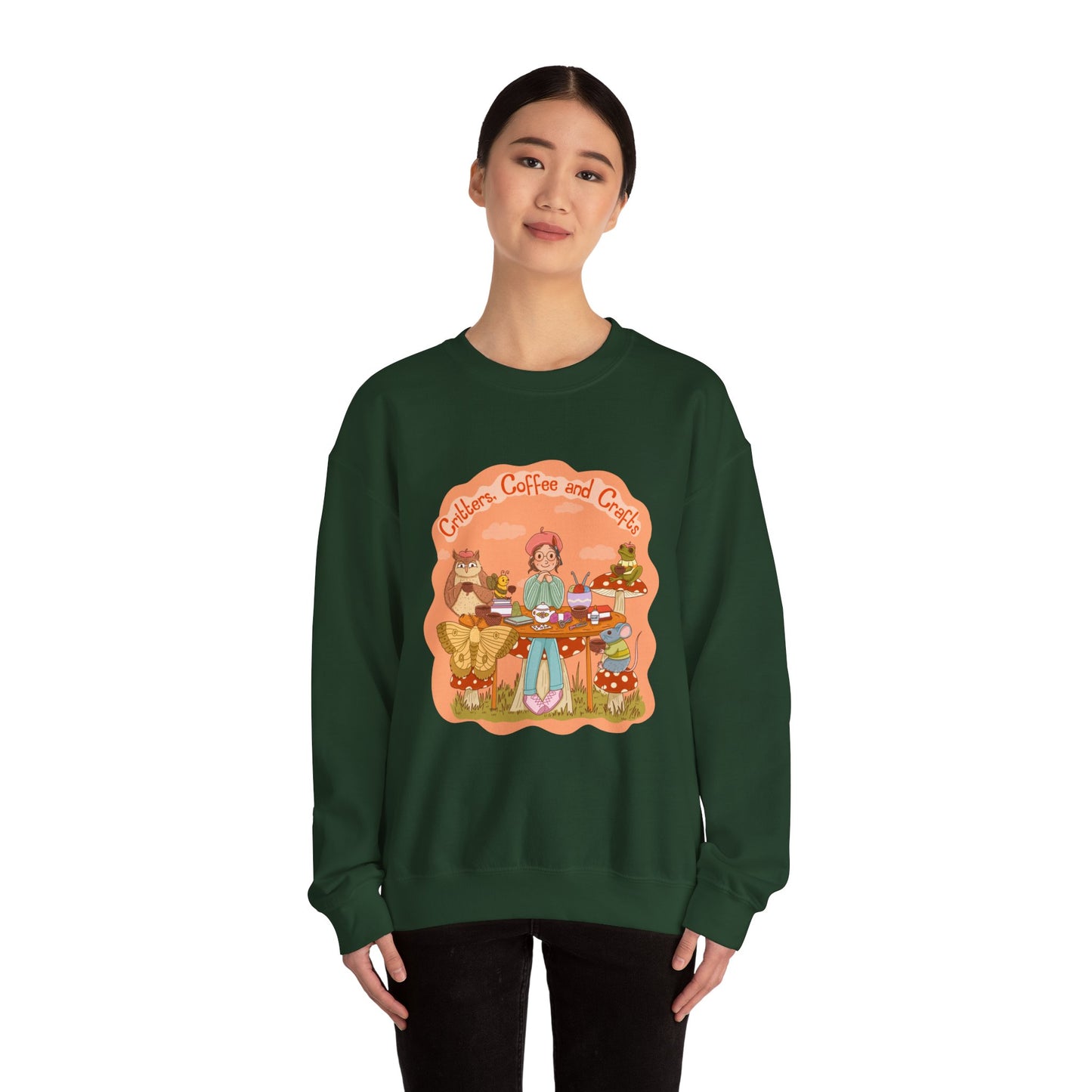 Cozy Critters, Coffee and Crafts Sweatshirt