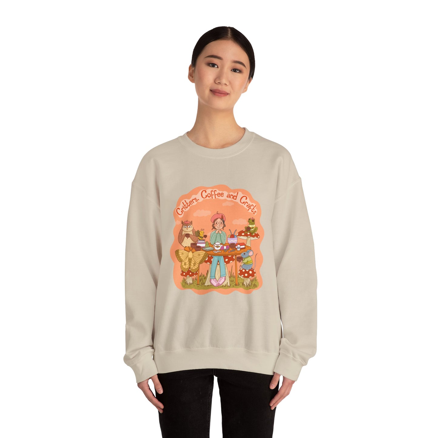 Cozy Critters, Coffee and Crafts Sweatshirt
