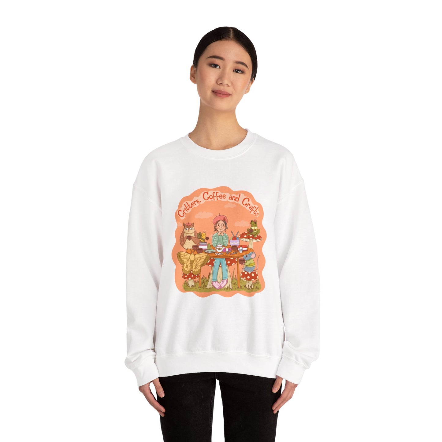 Cozy Critters, Coffee and Crafts Sweatshirt