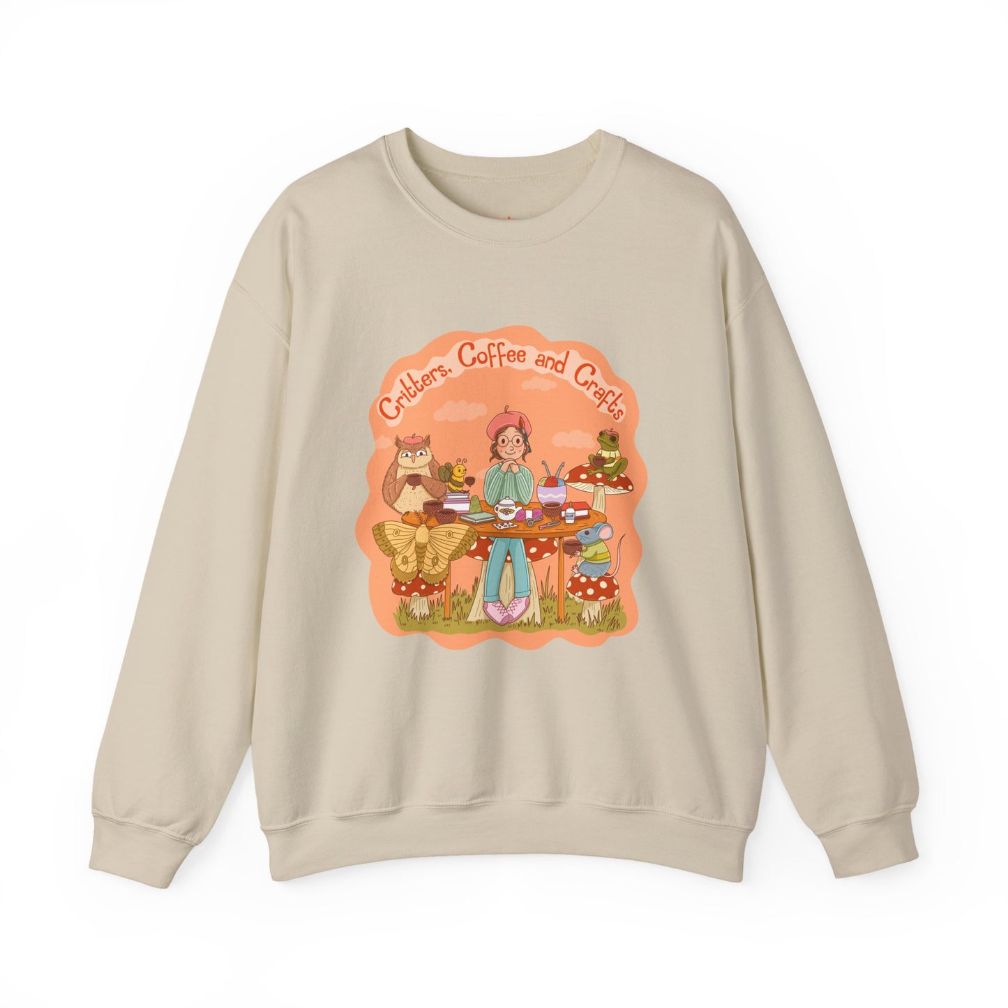 Cozy Critters, Coffee and Crafts Sweatshirt