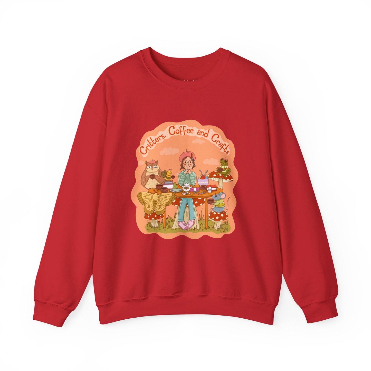 Cozy  Critters, Coffee and Crafts Sweatshirt