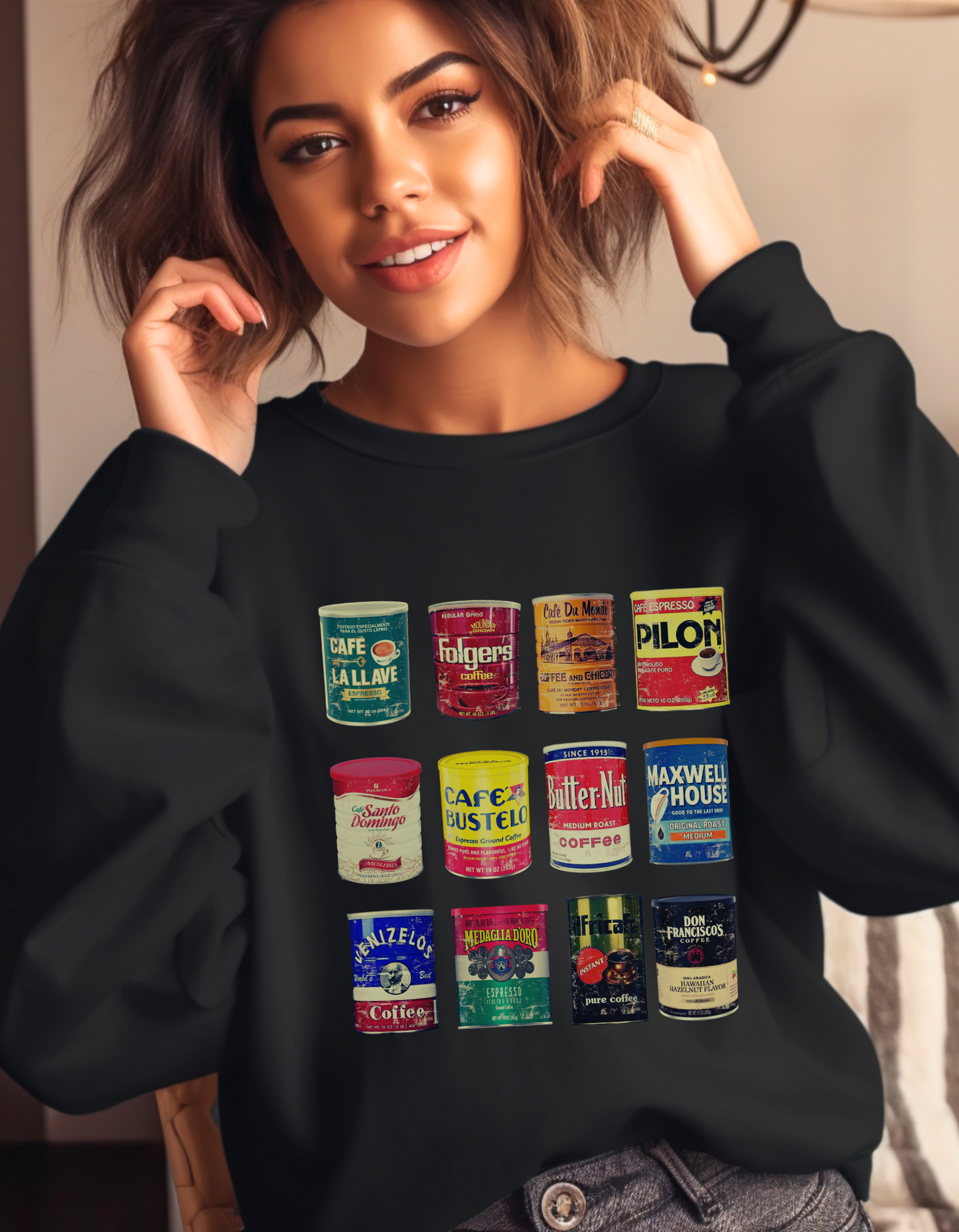 Vintage Coffee Tin Unisex Sweatshirt