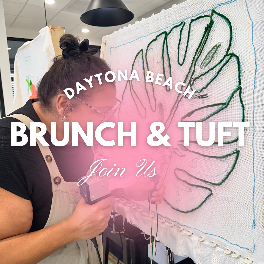 Brunch & Tuft Workshop (Mug Rug Edition)