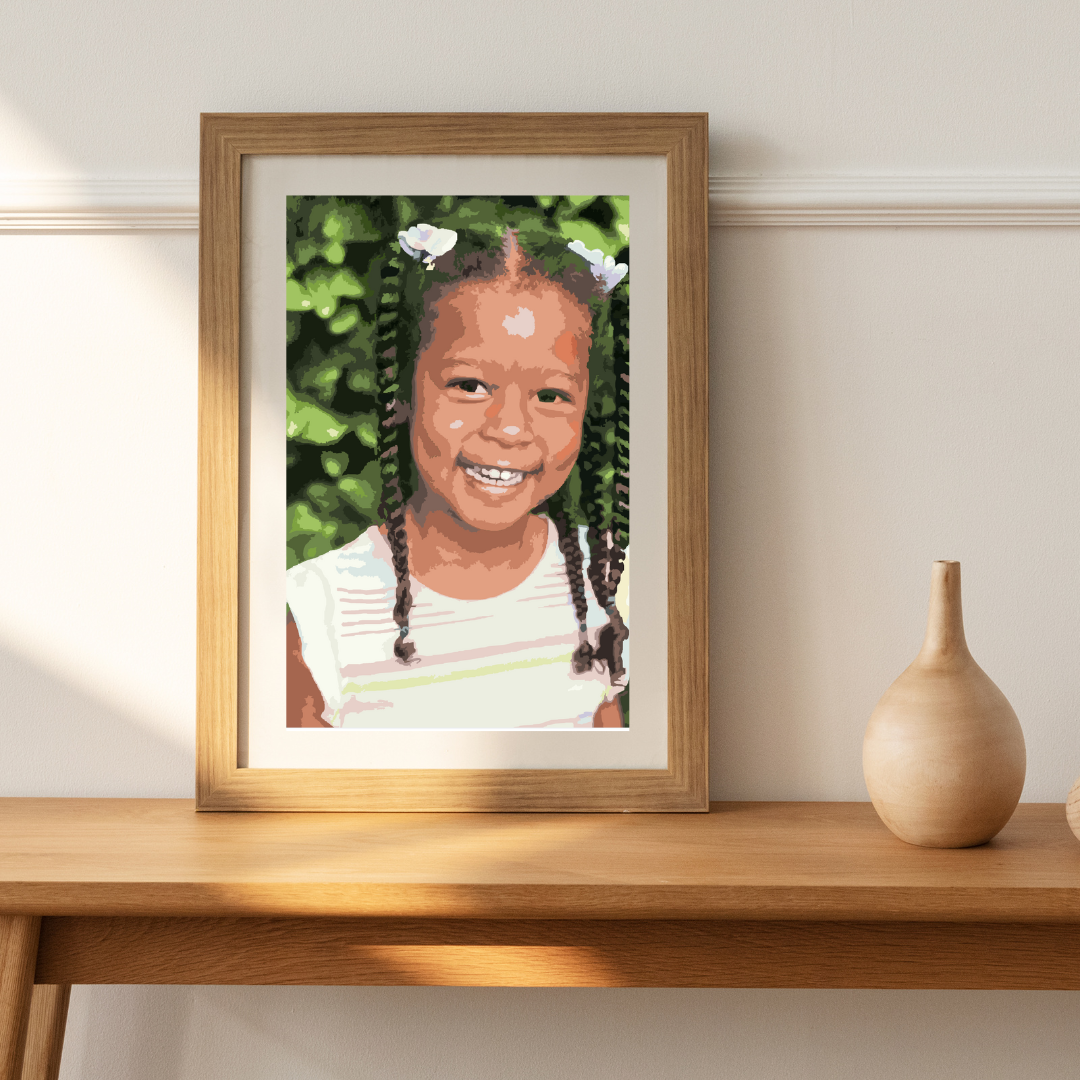 Personalized Paint by Numbers Portrait