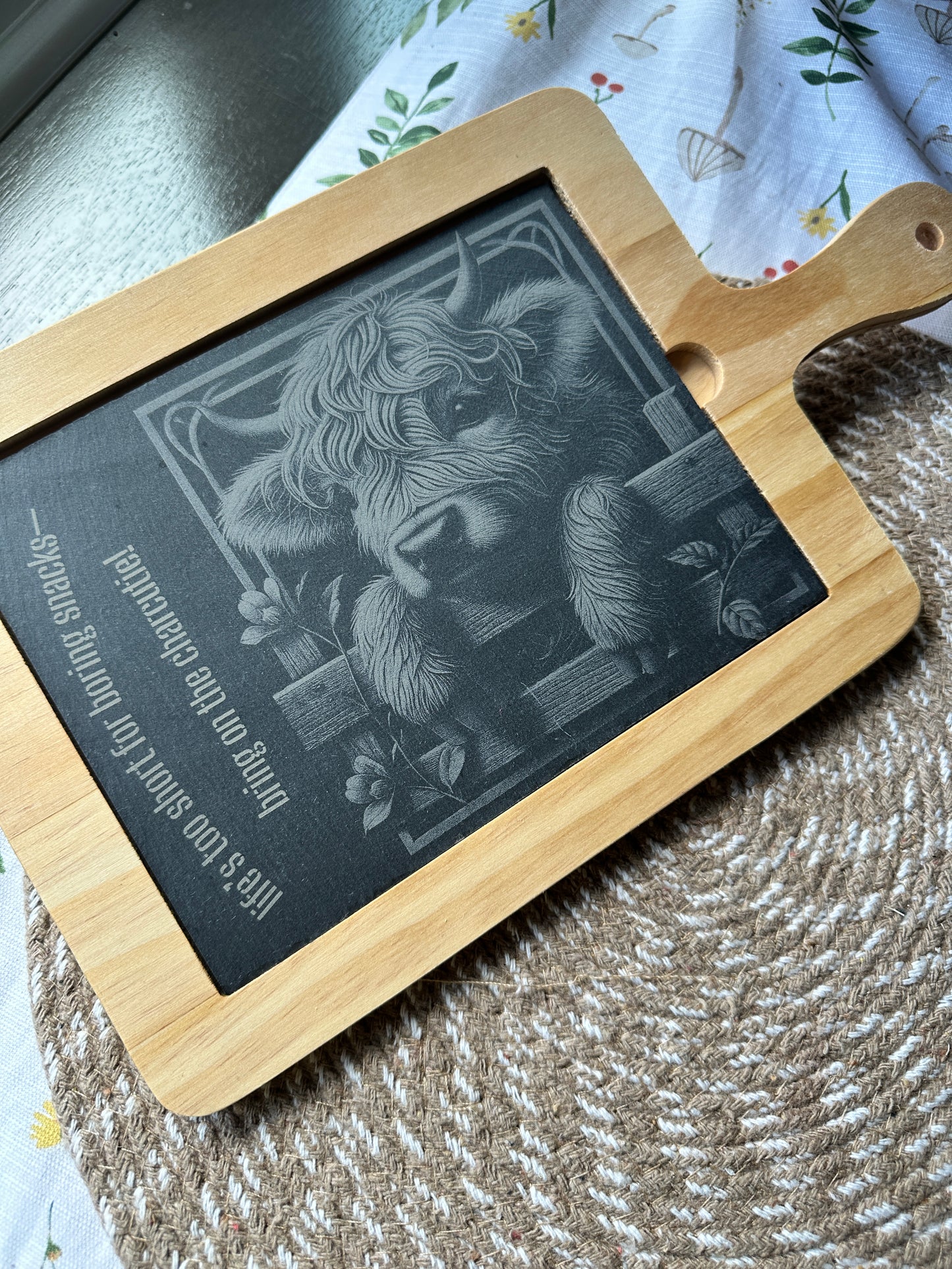 Personalized Slate Cheese Board Duo