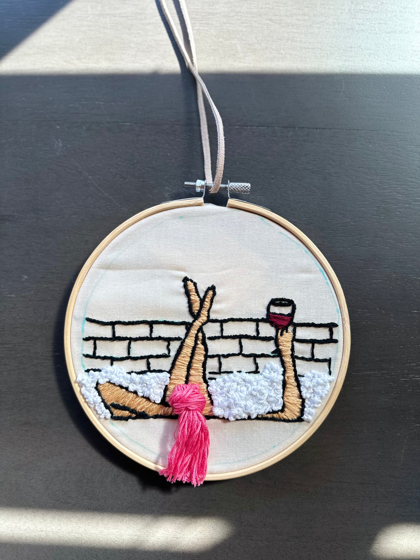 Relax- Embroidery Wall Hangings