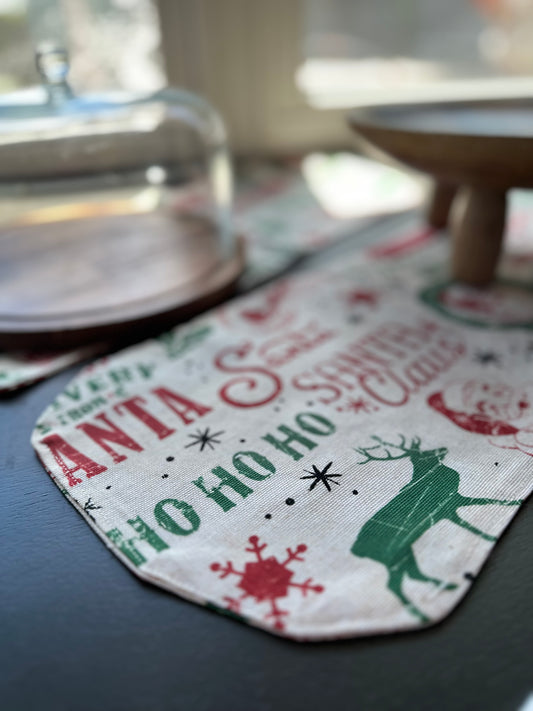 Let's Eat. Christmas Serving Mats Set of 2