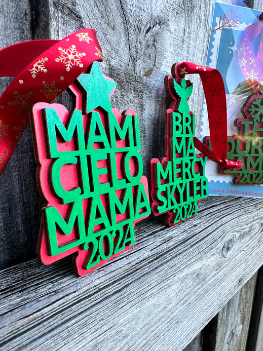 Personalized Custom Engraved Christmas Ornaments