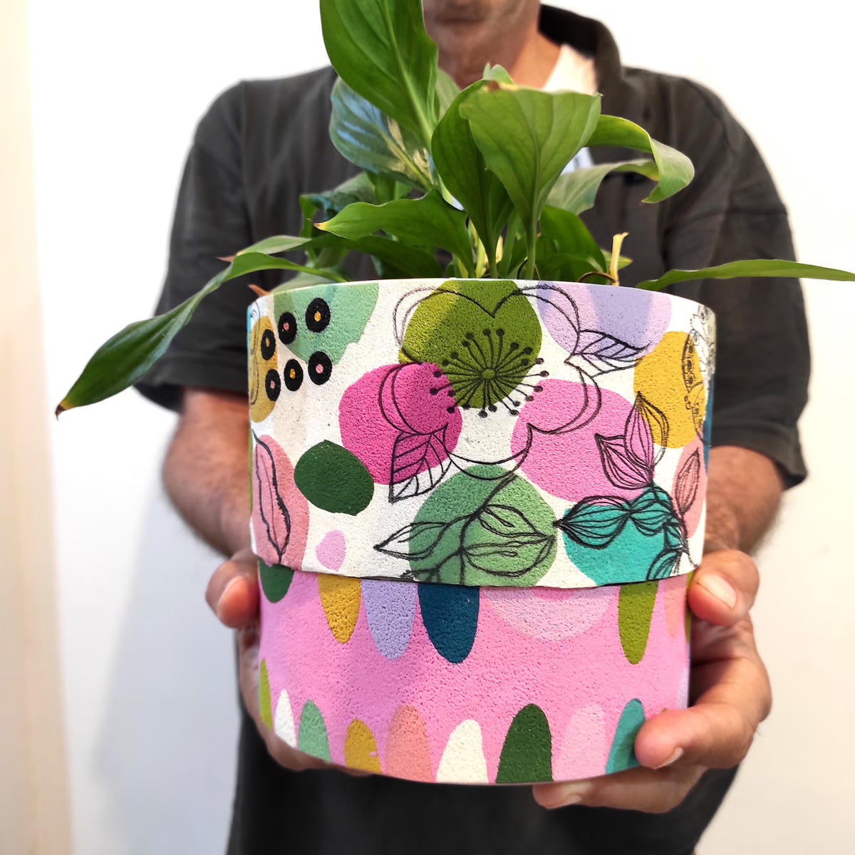 Maceta de decoupage
